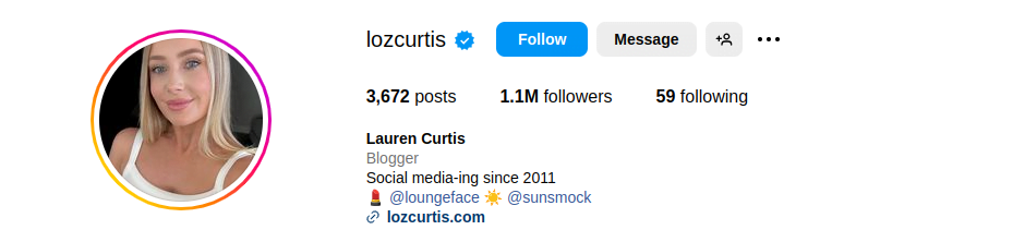 Profile of Lauren Curtis MMF Australia